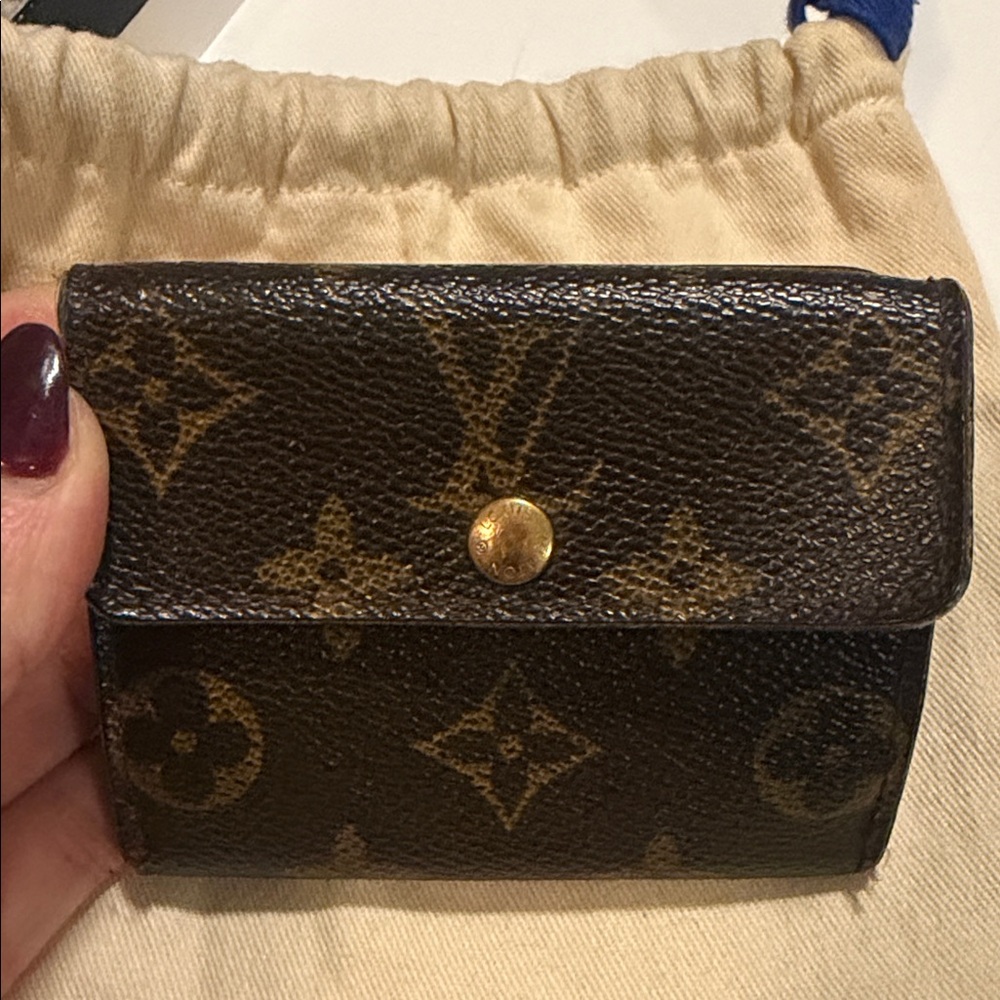 Louis Vuitton Monogram Canvas Mini Wallet in Dark Brown